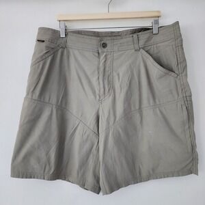 Kuhl‎ khaki tan cargo pocket shorts outdoor hiking mens size 38